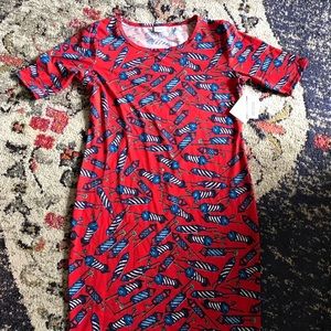 4th of July Julia dress size XL lularoe